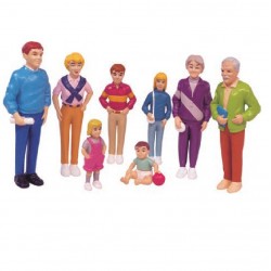 Figurines famille européenne