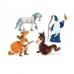 Lot de 4 figurines contes...