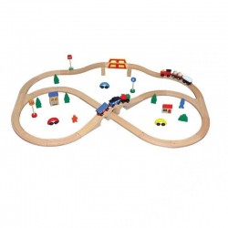 Circuit de train en bois