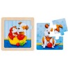 Lot de 4 puzzles bébés animaux