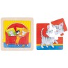 Lot de 4 puzzles bébés animaux