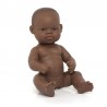 Poupée fille africaine corps dur 32 cm